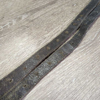 Nylon Lined Stirrup Leathers *gc, scrapes, rubs, faded, frayed hole threads, dents
