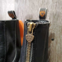 Paddock Boots, Zips *vgc/gc, mnr dirt, toe dent, scuffs, pills & hair

