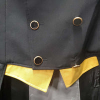 MENS Wool Dressage Shadbelly *gc, v.repaired lining, bubbled & loose leather liner, older
