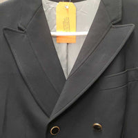 MENS Wool Dressage Shadbelly *gc, v.repaired lining, bubbled & loose leather liner, older
