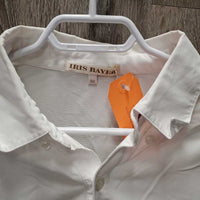 MENS SS Polo Show Shirt, 1/3 Button Up *vgc, mnr pilly cuff edges, collar stains & crinkles, creased/wrinkled
