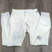 Hvy Full Grippy Seat Breeches *vgc/gc, mnr rubs, threads, hair, seam puckers & stains
