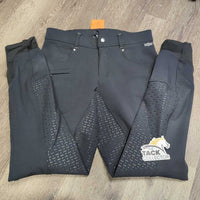 Hvy Full Grippy Seat Breeches *vgc/xc, mnr rubs & stain?mark
