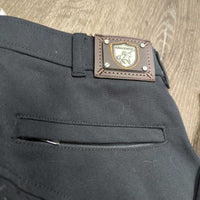 Hvy Full Grippy Seat Breeches *vgc/xc, mnr rubs & stain?mark
