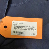 Full Seat Breeches *vgc, mnr seam puckers, faded edges, hair, threads & rubs
