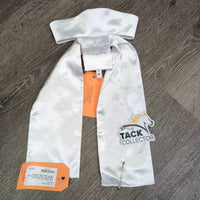 Satin Stock Tie, velcro Collar *vgc/gc, mnr frays, threads, frays, rubs & stains, older
