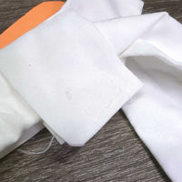 Hvy Cotton Stock Tie, Wide Velcro Collar *gc, mnr threads/unstitched velcro, rubs, pills & stains, older
