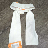 Hvy Cotton Stock Tie, Wide Velcro Collar *gc, mnr threads/unstitched velcro, rubs, pills & stains, older
