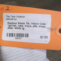 Stock Tie, Velcro Collar *gc/fair, rubs, frays, pills, snags, older
