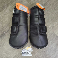 Mesh Closed Boots, velcro *gc, clean, v.hairy velcro, v.rubbed & frayed edges, faded
