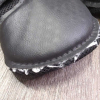 Mesh Closed Boots, velcro *gc, clean, v.hairy velcro, v.rubbed & frayed edges, faded
