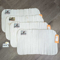 4 Excercise Leg Quilts *gc, clean, dingy, stains, pilly, rubs

