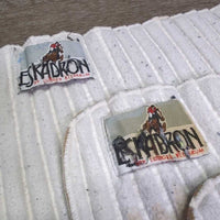 4 Excercise Leg Quilts *gc, clean, dingy, stains, pilly, rubs
