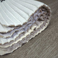 4 Excercise Leg Quilts *gc, clean, dingy, stains, pilly, rubs
