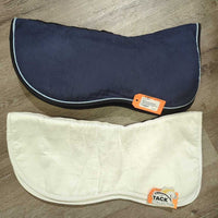 3 pc Set: Profile Saddle Pad, Memory Foam Half Pad, +Cover *xc/vgc/gc, clean, rubs, pills, stains, puckers, hair, crinkles
