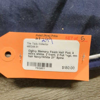 Memory Foam Half Pad, 4 extra shims: 2 front, 2 Full *vgc, mnr hair
