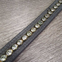 Thick Soft Browband, Bling *vgc/xc, clean, mnr threads?unstitched
