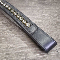 Thick Soft Browband, Bling *vgc/xc, clean, mnr threads?unstitched
