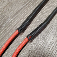 "TrainRein" Draw Reins, els, roller, loops *like new/xc, mnr creases
