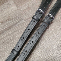 "TrainRein" Draw Reins, els, roller, loops *like new/xc, mnr creases
