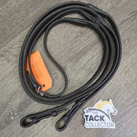 Pr Rubber Reins *xc, clean, creases, mnr rubs
