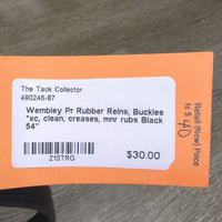 Pr Rubber Reins *xc, clean, creases, mnr rubs
