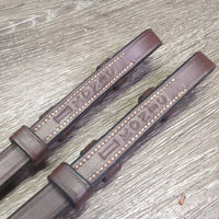 2 Leather Cheek Pieces *xc/like new
