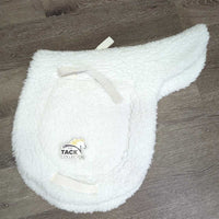 Fitted Fleece Hunter Saddle Pad, Non Slip Underside *vgc, clean, mnr hair, stains clumpy & edge rubs, stains & clumpy
