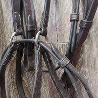 Monocrown Figure 8 Bridle, Braided Reins *xc/vgc, mnr dirt, rubs & dents
