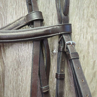 Monocrown Figure 8 Bridle, Braided Reins *xc/vgc, mnr dirt, rubs & dents
