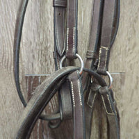 Monocrown Figure 8 Bridle, Braided Reins *xc/vgc, mnr dirt, rubs & dents
