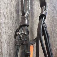 Monocrown Figure 8 Bridle, Braided Reins *xc/vgc, mnr dirt, rubs & dents
