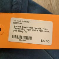 Sweatshirt Hoodie, Thick Drawstring *vgc, stains?dirt, rubs, pills
