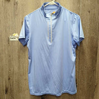 SS Sun Shirt, 1/3 Zip Up, Mesh Pits *vgc, peeling logo

