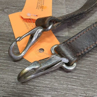 Pr Donut Leather Side Reins *gc/fair, scrapes, mnr dirt, residue, v.chewed, thin & scraped spots
