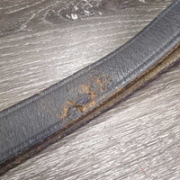 Pr Donut Leather Side Reins *gc/fair, scrapes, mnr dirt, residue, v.chewed, thin & scraped spots
