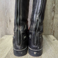 Field Boots, Zipx, 2 Ariat Black bags *vgc, older, mnr scuffs, dirt & edge rubs, holey bags
