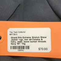 Show Jacket *vgc, mnr dirt?stains & hairy, older, loose button threads
