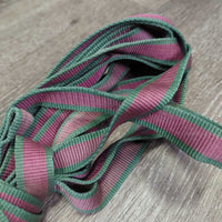 Nylon Web Lunge Line, loop handle *gc, dirty, faded, older, rubs, snags
