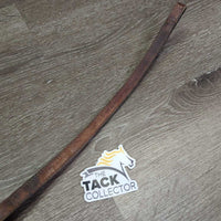 Clinker Leather Browband *gc, residue, bent/shifted pieces, clean & gunky, older?

