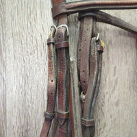 Rsd Bridle, Braided Reins *fair, v.dry, v.stiff, v.tight keepers, rusty, tied, dirty, mold?
