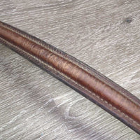 Rsd Narrow Leather Breastplate *gc/fair, stiff, rubs, dry, older, creases, xholes, missing keeper
