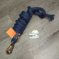 Short Stiff Nylon Lead Rope, Bull Snap *fair, frayed ends, snags, rubs, v.rusty, faded
