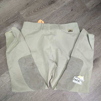Side Zip Breeches *gc/fair, older, stains, seam puckers, knee rubs, seat: v.pulled, snags & holes, seat/legs stains
