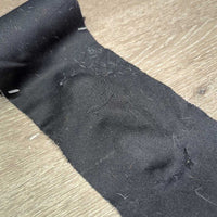 4 Stretchy Nylon Leg Wraps *fair, clean & residue, faded, hair, rough edges, snags, runs, holes, MISSING velcro
