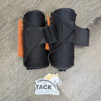 2 Stretchy Leg Wraps *gc/fair, clean, hairy, residue, rough edges , snags, rubs
