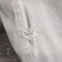 Side Zip Breeches *fair, older, stains, seam puckers, holes, puckers, pulled/thin & unstitched seams
