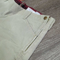 Side Zip Breeches *fair, older, stains, seam puckers, holes, puckers, pulled/thin & unstitched seams
