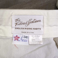 Side Zip Breeches *vgc, older, mnr pills, hairy velcro, threads & edge rubs
