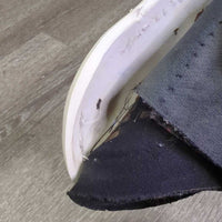 Hind Boots, velcro *gc/fair, clean, v.pilly edges, UNSTITCHED edges, rubs, pilly, linty/hairy velcro, older
